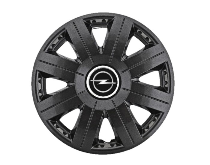 Set 4 capace roti Cosmos Negru R15, pentru gama auto Opel