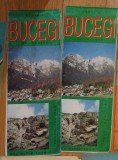 Harta Muntii Bucegi 1998 Bel Alpin Tour Octavian Arsene 50x70 cm germana engleza