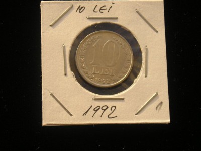M1 C10 - Moneda foarte veche 111 - Romania - 10 lei 1992 foto