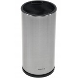 Suport rotund universal pentru cutite, inox satinat, 11,6 x 11,6 x 23,4 cm, argintiu, KingHoff