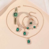 Set de lux cu ceas, bratara, colier, inel si cercei Aceneta