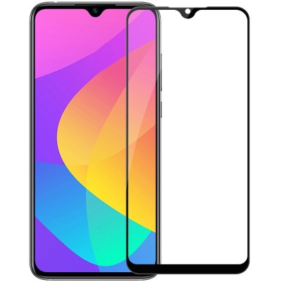 Folie Protectie Ecran OEM pentru Xiaomi Mi A3, Sticla securizata, Full Face, Full Glue, 9D, Neagra foto