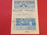 Program meci fotbal PETROLUL PLOIESTI-&quot;METALUL&quot; MANGALIA (16.09.1984)