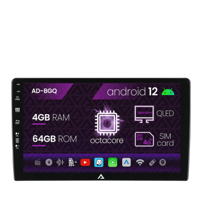 Navigatie All-in-one Universala, Android 12, Q-Octacore 4GB RAM + 64GB ROM, 9 Inch - AD-BGQ9004 foto