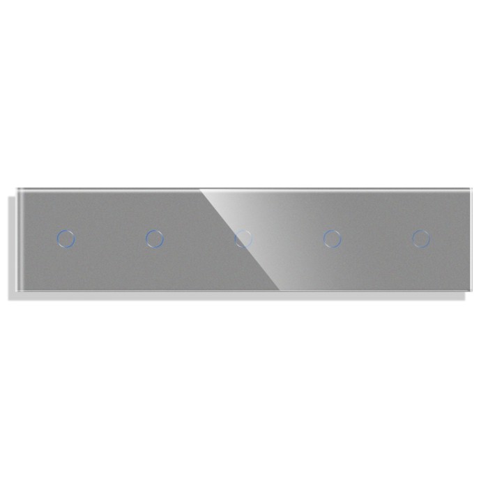 Panou 5 Intrerupatoare Simple cu Touch din Sticla LUXION SmartElectro IntelligentHouse