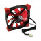 Ventilator Inter-Tech CobaNitrox Xtended N-120-R 120mm cu iluminare rosie