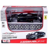 Set constructie masinuta metalica, Maisto, LaFerrari Aperta, 40 piese, 1:24, Negru