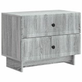 vidaXL Dulap de noapte Sonoma gri 62 x 34,5 x 47,5 cm Lemn prelucrat 893861