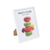 Rama foto 15x20 cm, Plastic, Alb, ATU-084120, Oem