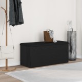 Bancă de depozitare vidaXL Negru Stejar 100x40x45 cm Lemn stratificat