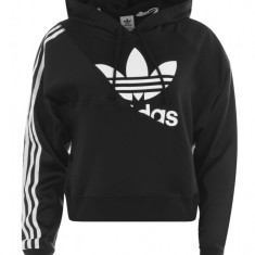 Hanorac femei Adidas Adicolor Split Trefoil Negru