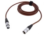 Cablu XLR 3pin Masculin-Feminin 3m Maro