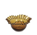 Cumpara ieftin Bol decorativ sticla maro Thalya &Oslash; 24x14,5h