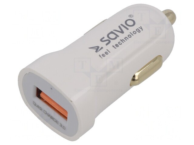&Icirc;ncărcător USB A Alb 12-24V