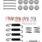 Set accesorii, saboti frana parcare TOYOTA RAV 4 II (CLA2, XA2, ZCA2, ACA2) (2000 - 2005) METZGER 105-0816
