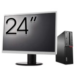 Pachet Calculator Second Hand LENOVO M910 SFF, Intel Core i5-6500 3.20GHz, 8GB DDR4, 256GB SSD + Monitor 24&amp;quot; NewTechnology Media