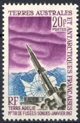TAAF 1967, Racheta, serie neuzată, MNH foto