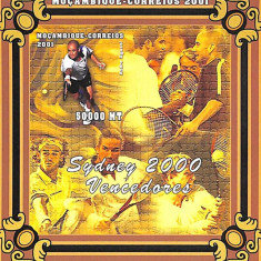 MOZAMBIC 2001 JOCURILE OLIMPICE SYDNEY CAMPIONI OLIMPICI TENIS AGASSI