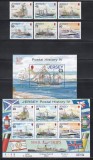 Jersey 2010 - Nave poștale, Serie + Colita + Bloc, SET COMPLET, MNH