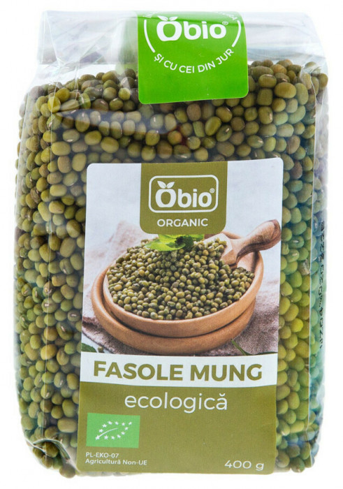 Fasole mung bio 400g Obio