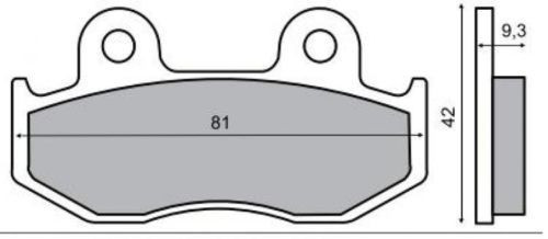 Placute frana fata Honda SH 125/150 Cod Produs: MX_NEW 225100270RM