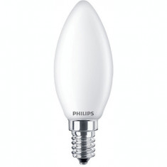 Bec LED filament Philips lumanare B35 E14 2.2W (25W) 250lm lumina calda 2700K 929001345255