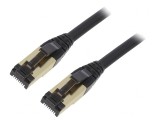 Patch cord S/FTP Cat 8 LSZH Negru 3m, Gembird