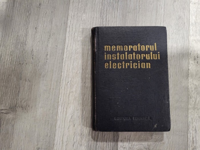 Memoratorul instalatorului electrician de Jesch Laszlo- Taraba Istvan