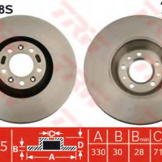 Disc frana PEUGEOT 607 (9D, 9U) (2000 - 2016) TRW DF4748S