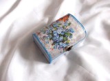 cutie lemn decorata cu flori de nu ma uita 47872