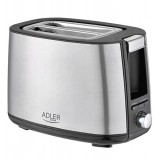 Prajitor de paine Adler AD 3214, 900 W, 7 Trepte de prajire, Argintiu