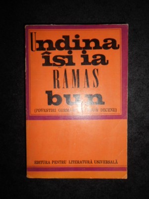 Undina isi ia ramas bun (povesti germane din doua decenii) foto