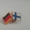 QW9 N7 58 - insigna - tematica nationala - steaguri - Germania - Finlanda