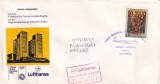 FILATELIE TEMATICA - PLIC VENEZUELA RELIGIE AIR MAIL LUFTHANSA
