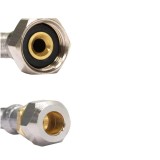 Furtun blindat flexibil DN8, inox, 1000mm - Racord flexibil apă