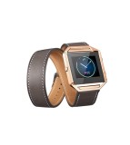 Bratara Infinity din piele ecologica pentru Fitbit Blaze fara carcasa-Culoare Gri