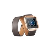 Bratara Infinity din piele ecologica pentru Fitbit Blaze fara carcasa-Culoare Gri