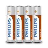 Baterie longlife R3 tip AAA blister 4 buc Philips