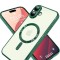 Huse silicon cu incarcare wireless compatibila cu Iphone 16 Verde