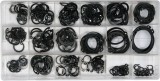 Trusa 225 Inele Siguranta Seeger Otel Arc Rezistent, Diverse Dimensiuni, 6-32mm, Accesorii Casa, Negru