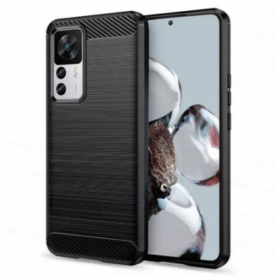 Husa Xiaomi 12T 12T Pro Carbon Negru Techsuit foto