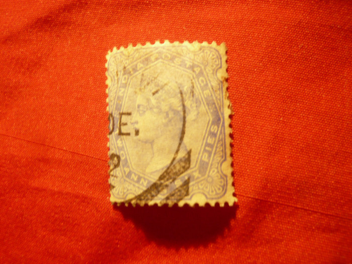 Timbru India 1882 Regina Victoria , val. 2a stampilat