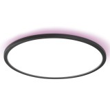 Plafoniera LED RGB inteligenta Orbis Ultra Slim, 25 W, 2000 lm, lumina calda / neutra / rece / multicolora, negru