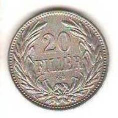 SV * Ungaria 20 FILLER 1908 * UNC + luciu monetar integral !