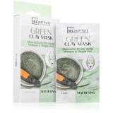 IDC Institute Green Clay Mask spumă de curățare cu efect matifiant unt de shea 3x8 g