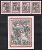 Turks şi Caicos 1993 - Crăciun - Tablouri de Albrecht D&uuml;rer, Serie scurta + Colita, MNH, Nestampilat