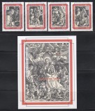Turks şi Caicos 1993 - Crăciun - Tablouri de Albrecht D&uuml;rer, Serie scurta + Colita, MNH, Nestampilat