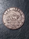 EAST AFRICA 1 SHILLING 1941 ARGINT