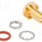 Conector SMA soclu mamă drept 50&Omega; lipire PTFE aurit alamă - AMPHENOL RF