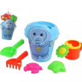 Set de jucarii de plaja elefant vesel 7 piese